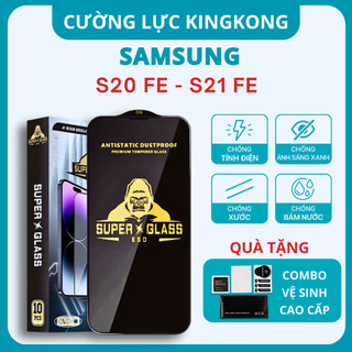  Kính cường lực Samsung S21 Fe  S21fe  S20 Fe S20fe Kingkong full màn |Miếng dàn màn hình cho ss galaxy |  