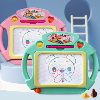 Bảng vẽ nam châm tự xoá, bảng vẽ từ tính gạt xoá thông minh cho bé tập vẽ và tính toán