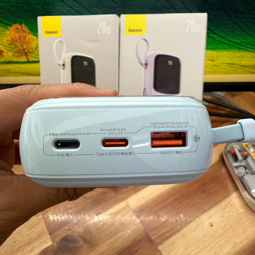 Sạc dự phòng 20000mAh 20W Baseus Qpow Pro Digital Display Fast Charge Power Bank (PPQD2-20i) -Bảo Hành 6 tháng | BigBuy360 - bigbuy360.vn