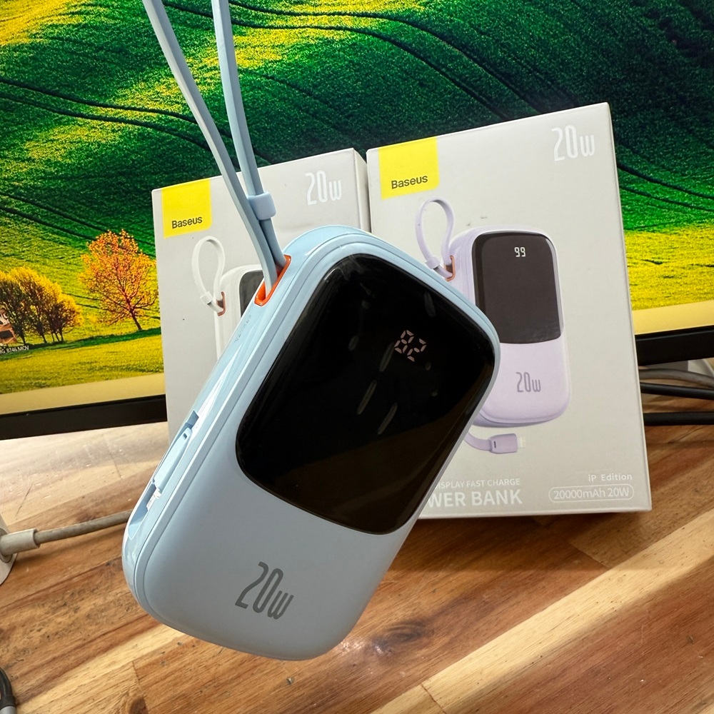 Sạc dự phòng 20000mAh 20W Baseus Qpow Pro Digital Display Fast Charge Power Bank (PPQD2-20i) -Bảo Hành 6 tháng | BigBuy360 - bigbuy360.vn