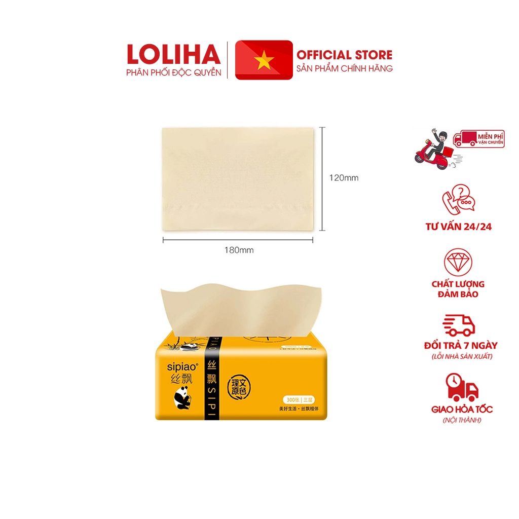 🏵️FREESHIP🏵️ Combo 5 Set 10 giấy gấu trúc nội địa loại 1