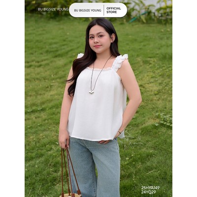 Áo babydoll cánh tiên BIGSIZE (55kg đến 95kg) – 25HYA149 - [BU Bigsize Young]