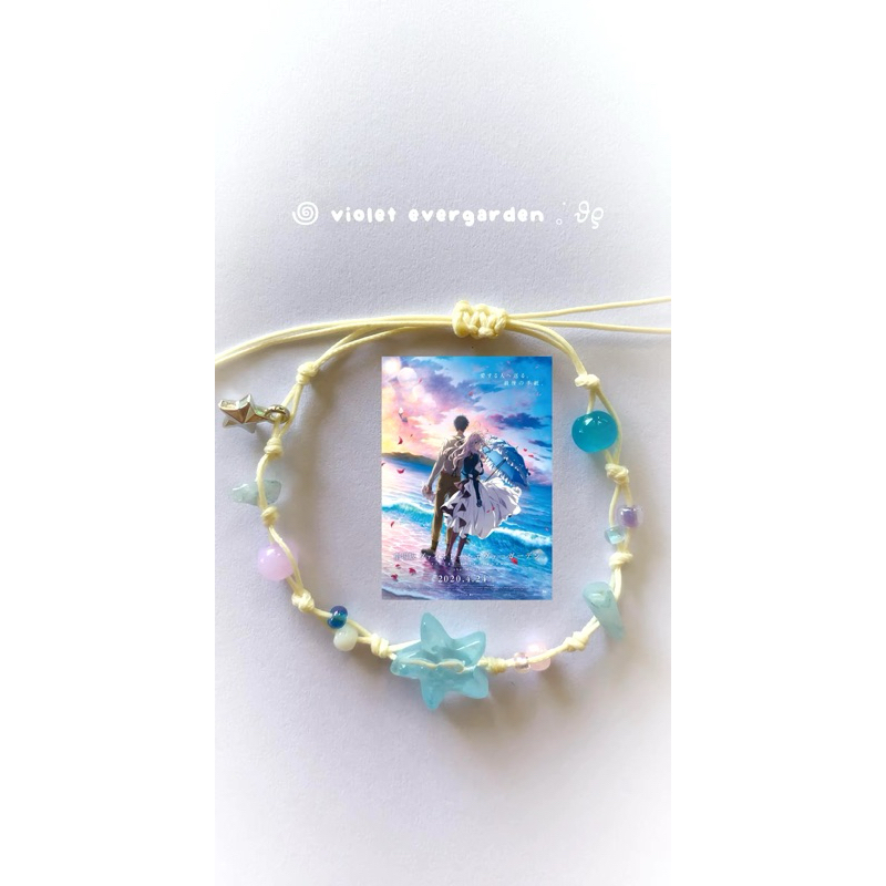 vòng tay anime ⭑.ᐟ haikyuu, your name, kimi ni todoke, người lạ bên bờ biển, sasaki và miyano, viole