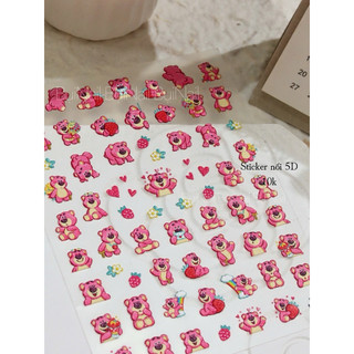 SALE STICKER NỔI 5D GẤU DÂU ( 767-3015)