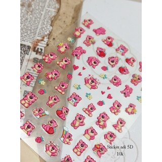 SALE STICKER NỔI 5D GẤU DÂU ( 767-3015)