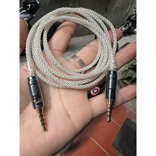 Dây tín hiệu âm thanh lõi bạc 2 đầu 3.5mm 4 khấc