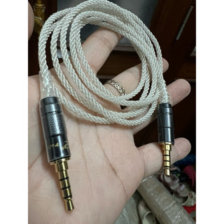 Dây tín hiệu âm thanh lõi bạc 2 đầu 3.5mm 4 khấc