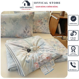 Chăn thun lạnh hoa nhập khẩu , Chất liệu thun lạnh mềm mại,mịn như da em bé .mang lại cảm giác dễ chịu cho người dùng