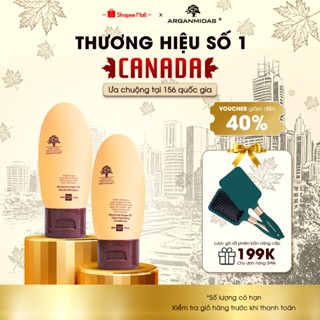 [Combo Mini] Dầu gội kiềm dầu tạo phồng chân tóc và dầu xả siêu dưỡng ẩm phục hồi tóc hư tổn Arganmidas 50ml