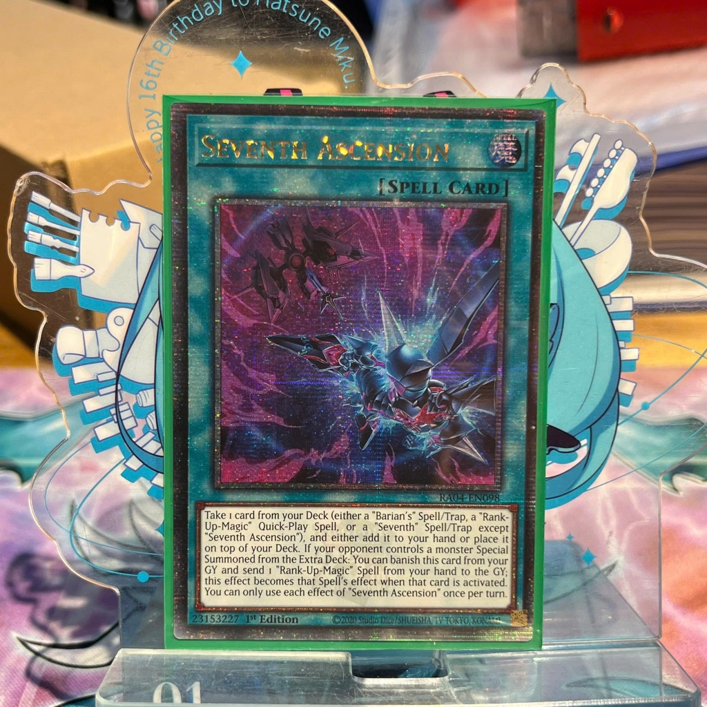 [ Bài Yugioh Chính Hãng ] Seventh Ascension (Quarter Century Secret Rare) - Quarter Century Stampede