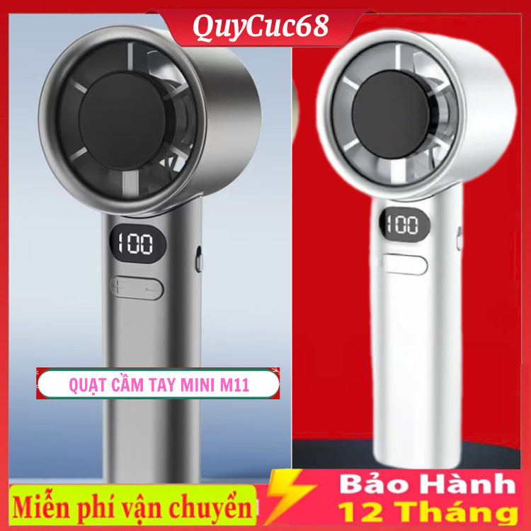 Quạt cầm tay M11 Quạt Turbo tốc độ cao Có thể sạc lại Con lăn UBS Không cần di động ngoài trời Gió mạnh Quạt cầm tay