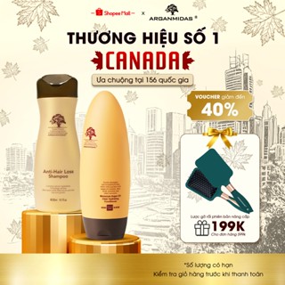 Dầu gội cặp kích thích mọc tóc Arganmidas tinh chất Argan Oil nuôi dưỡng tóc chắc khỏe, combo gội xả hỗ trợ dày tóc