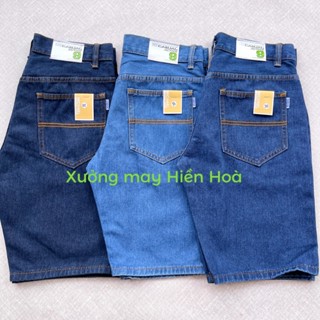 Combo 3 Quần short jean nam Hiền Hoà ống suông đơn giản, quần short bò ngắn ống rộng