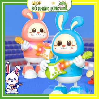  Thỏ Nhảy Múa Đồ Chơi Thỏ Đánh Đàn Guitar Có Nhạc Và Đèn Đồ Chơi Cho Bé Trai Đồ Chơi Nhảy Múa - BỐ KHỦNG LONG 