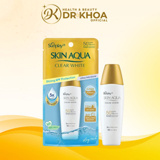 Sữa Chống Nắng Sunplay Skin Aqua Clear White Dưỡng Da Sáng Mịn SPF50+ 25G/55G Dr Khoa Chính Hãng
