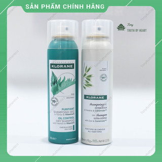  Dầu gội khô Klorane Dry Shampoo chuẩn nội địa Pháp 150ml giúp tóc sạch và bồng bềnh ngay tức thì 