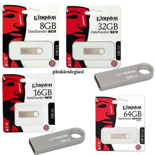 USB Kingston - Vỏ sắt chống nước - 128Gb/64Gb/32Gb/16Gb/8Gb - DataTraveler SE9