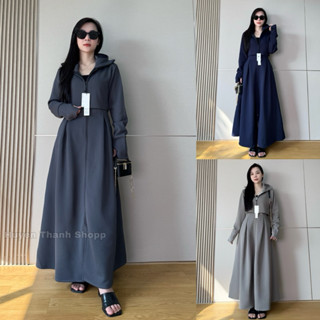 Áo chống nắng toàn thân hai lớp lót thông hơi. Thân trên, tay áo, váy dưới hai lớp lót thông hơi tản nhiệt.