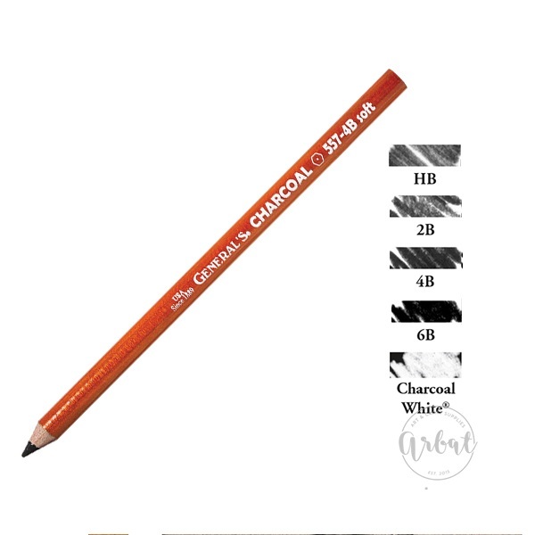 [ARBAT] Chì than, chì than trắng lẻ General Pencil