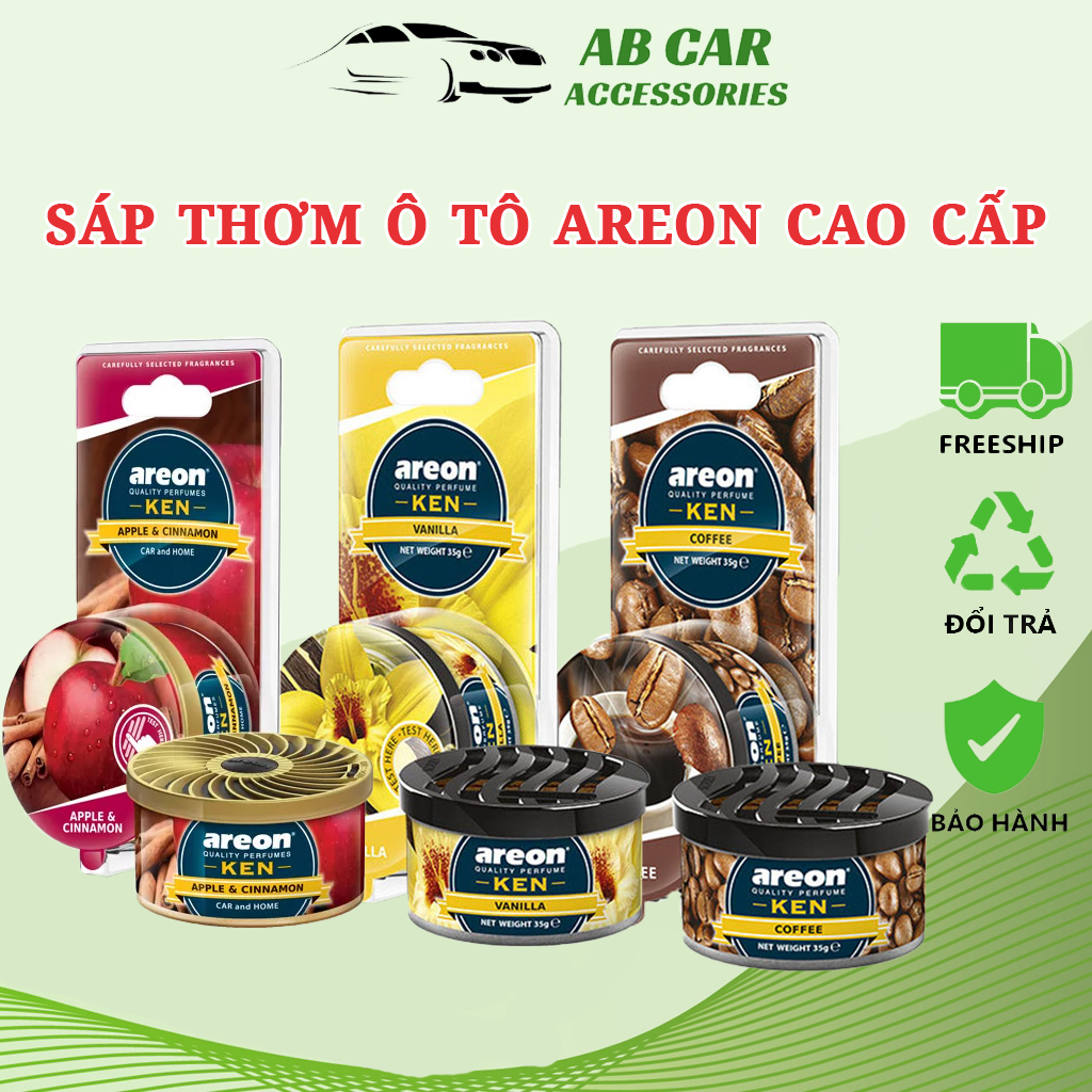 Sáp Thơm Ô Tô AREON Cao Cấp Khử Mùi Xe Hơi Hiệu Quả, Sáp Thơm AREON Chính Hãng Nhập Khẩu Bulgaria