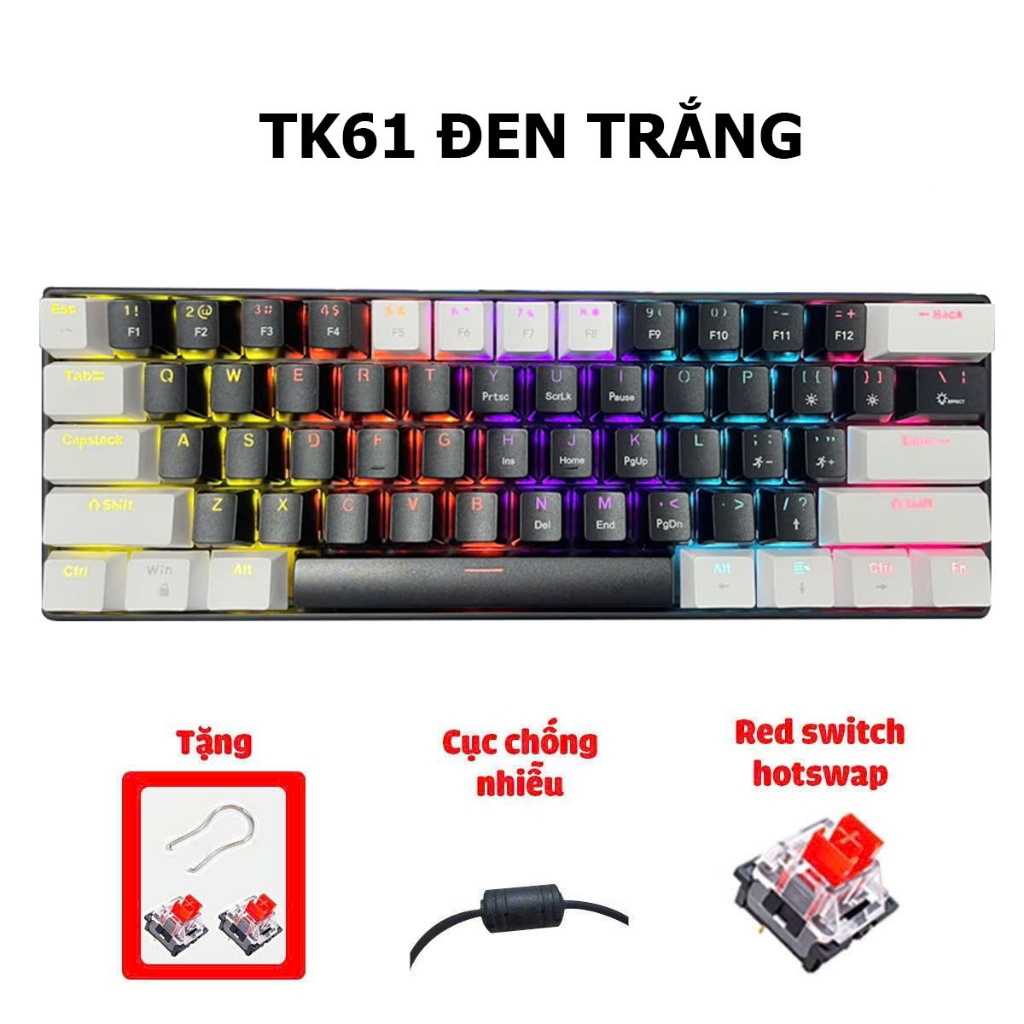 Bàn phím cơ có dây Q82 V9 red switch hotswap 3pin mạch ngược, nhiêuchế độ led đa chức năng chơi game, làm việc văn phòng | BigBuy360 - bigbuy360.vn