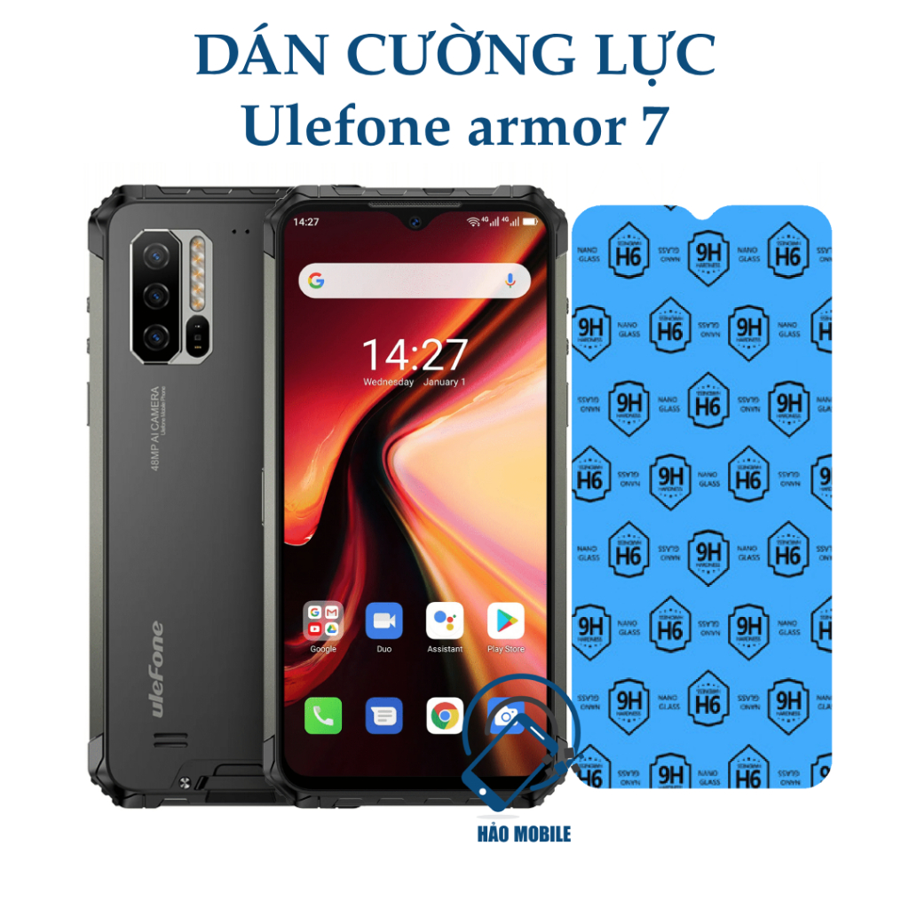 Dán cường lực dẻo nano Ulefone armor 7 ( trong suốt và chống rơi vỡ )