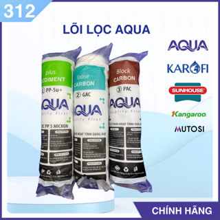 Lõi lọc nước AQUA chính hãng - Bộ lõi lọc thô 1 2 3 máy lọc nước