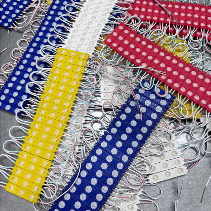 LED HẮT 3 BÓNG LỒI 6113 SIÊU SÁNG ( Vỉ 20 LED ) 12V - LED MODULE 3 BÓNG CẦU LỒI 6113 SIÊU SÁNG 12V