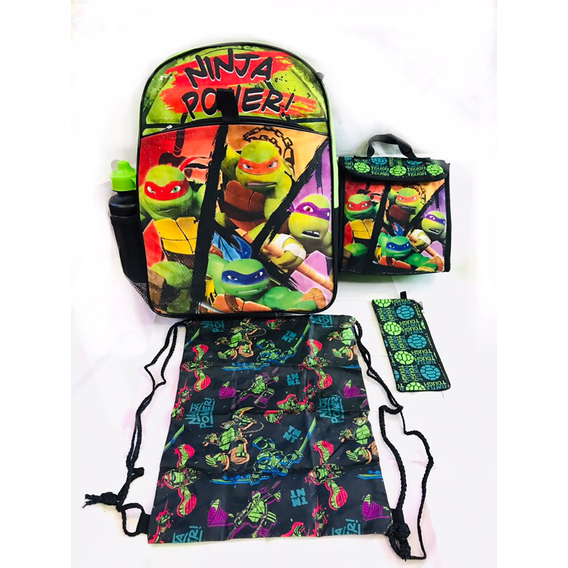 Bộ balo 5 món Ninja Rùa Teenage Mutant Ninja Turtles cho học sinh.