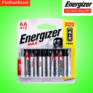  Vỉ 6 Viên Pin AA   Pin AAA Energizer Siêu Bền  Siêu Rẻ - Hàng Chính Hãng 