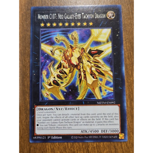 rare [ dưa hấu yugioh ] Lá thẻ bài Number C107 Neo Galaxy Eyes Tachyon Dragon xyz