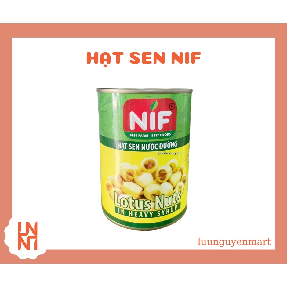 Hạt Sen Đóng Lon Nif 560gr