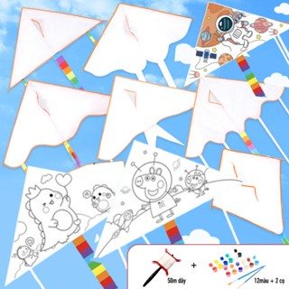  Diều Tô Màu Diều Tự Vẽ Diều Handmade Diều Thả Dài 150m Kèm Dây Thả 50m Nhiều Mẫu Lựa Chọn Cho Bé Sáng Tạo 