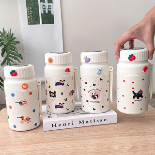 Bình giữ nhiệt  DUMO-ANMILY CUP 1000ml phong cách Nhật bản cổ điển, có lọc khay lọc trà và quai xách rất tiện lợi[DUMO2]