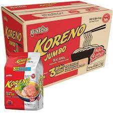  Thùng 10 Bịch Mì KG Jumbo Koreno 100Gam–Hương Vị Lẩu Chuẩn Hàn | Hàng Chính Hãng Paldo 