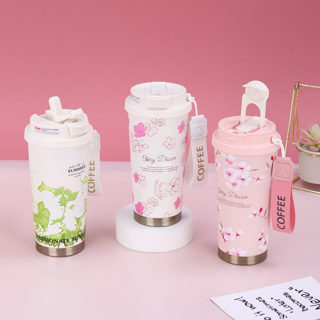 Bình Giữ Nhiệt Inox Coffee Cup Dung Tích 500ml, Chất Liệu Inox 316 Giữ Nhiệt