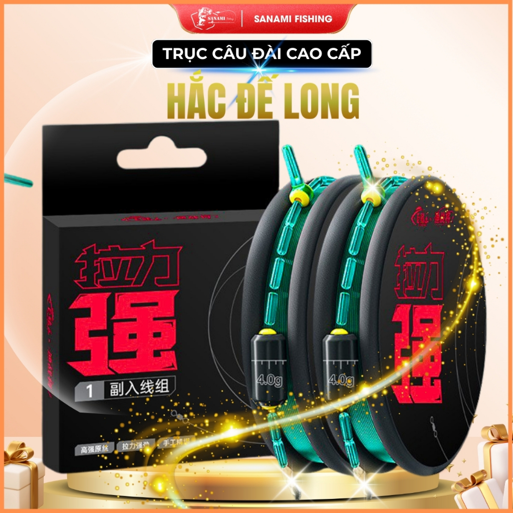 [Mua 5 Tặng 1 Vỉ Lightning] Trục Câu Đài Hắc Đế Long Buộc Sẵn Tàng Hình Cao Cấp Siêu Tiện Lợi DT10