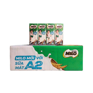 Thùng 48 hộp Sữa Mát Milo ít đường đạm A2 180ml