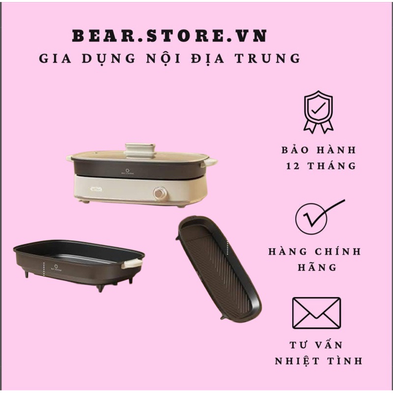 Nồi lẩu đa năng SB-NL45K, dung tích 4.5L | Bản Quốc tế