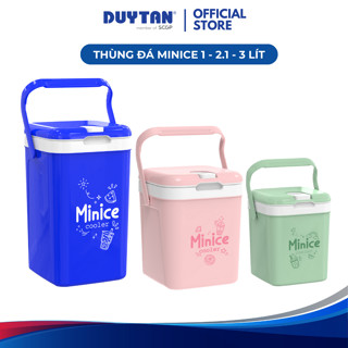 Thùng đá Minice 1 2.1 3L DUY TÂN nhựa PP, PU giữ nhiệt, bình đá mini quai xách, đựng nước giải khát