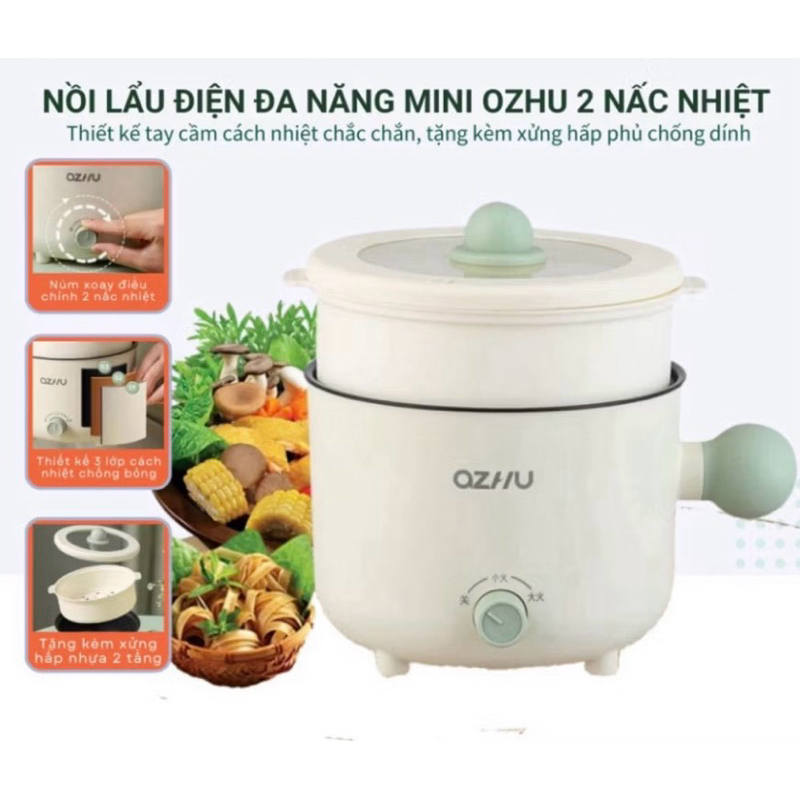 Nồi điện mini 2tầng
