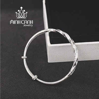 Vòng Bạc Trẻ Em Xoắn Bling - Minh Canh Jewelry