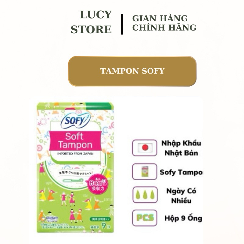 Băng vệ sinh sofy soft tampon ( super) 9M