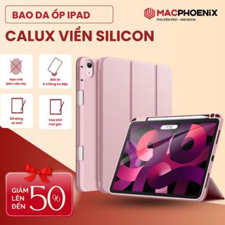 [HỎA TỐC Hà Nội] Bao Da Thông Minh Cho Ipad Phiên Bản Có Khay Đựng Bút Chính Hãng Macphoenix 100% Viền Silicon