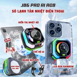 Quạt tản nhiệt điện thoại sò lạnh J86 Pro JS86 HK5 Pro AI Led RGB Rainbow Gaming từ tính thế hệ mới đóng băng