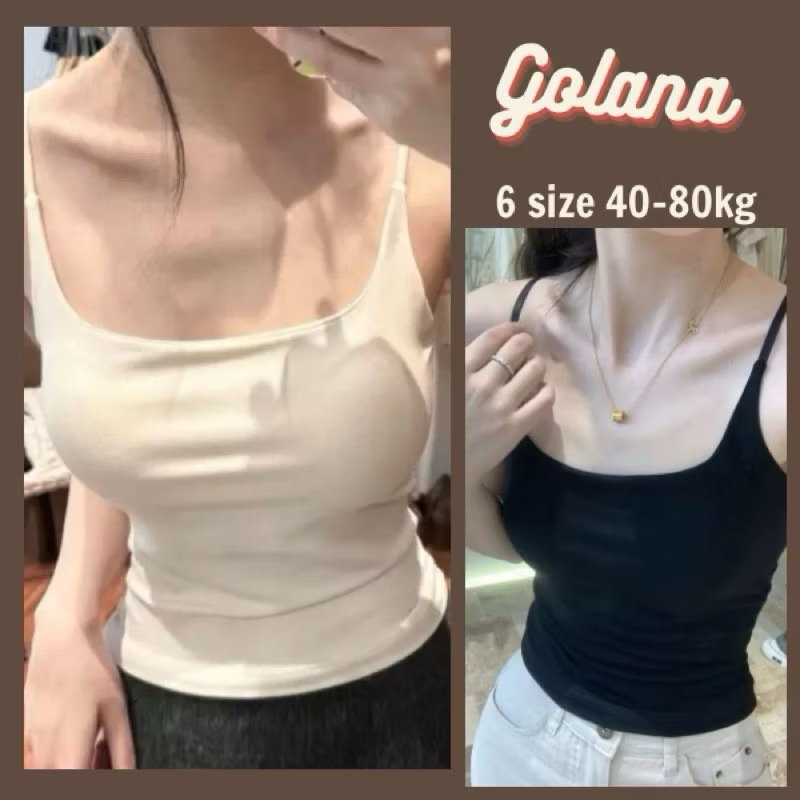 Áo 2 Dây  Len Thun, Áo Len CÓ MÚT ĐỆM quai Nhỏ 4 Màu Cài Khuy Ngực Ôm Body Dáng Croptop Quyến Rũ Bl36 (có bigsize) | BigBuy360 - bigbuy360.vn