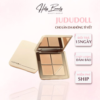 Bảng Kem Che Khuyết Điểm JUDYDOLL 5 Ô, Kem Triệt Sắc Giúp Điều Chỉnh Màu Da,Kiềm Dầu Chống Thấm Nước Holly Beauty
