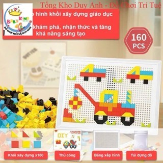  Tổng kho giá sỉ - Đồ Chơi Bảng đồ chơi xếp hình khối xây dựng 3D mô hình nhà nhiều màu sắc Mô hình lego lắp ghép 