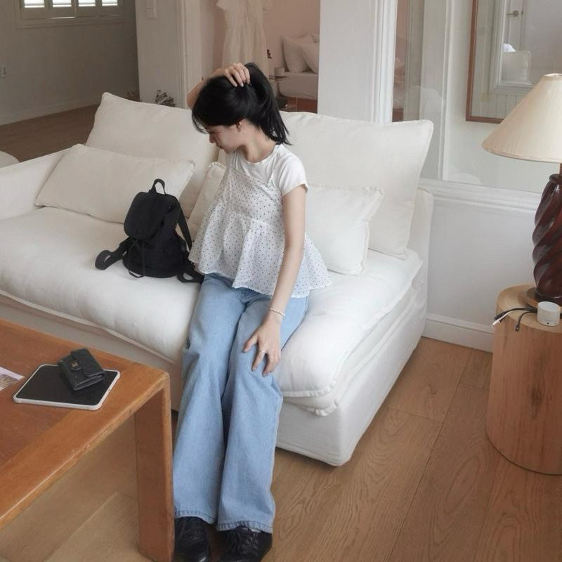 DOB - Set áo mùa hè chấm bi Bebe | BigBuy360 - bigbuy360.vn