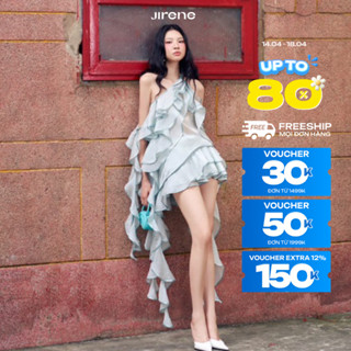 JIRENE - Set đồ nữ Áo & Chân Váy cổ yếm layer nữ tính SUMIRE SET (SKIRT)